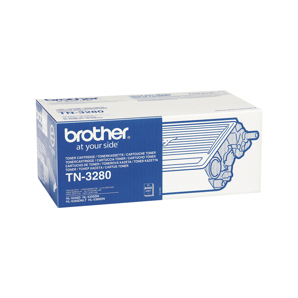 Brotherin alkuperäinen TN3280-suurvärikasetti - Musta 2